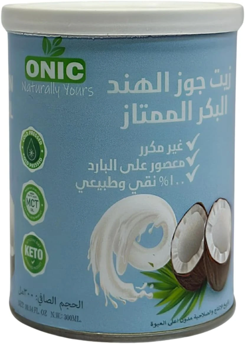 ONIC NATURALLY YOURS | Extra Virgin Coconut Oil – 300ml | Pure Unrefined | Cold-